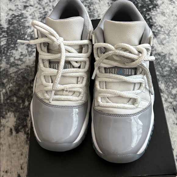 Kids Gray and White Sneakers - Picture 2 of 10
